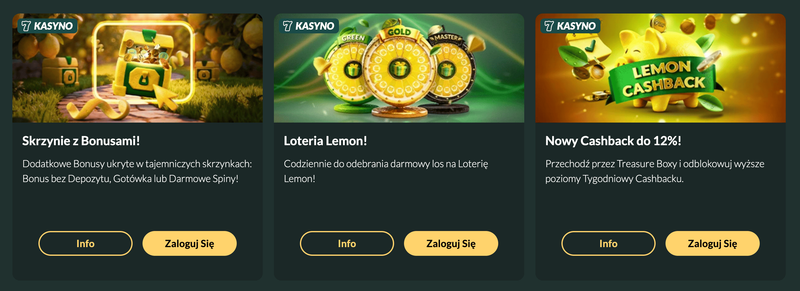 Promocje Lemon Casino w 2026 roku